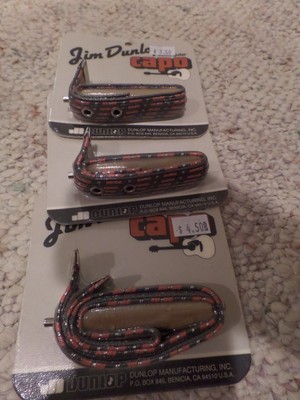 Dunlop Elastic Capo 72D Steel Strings 6 String Curved or Flat