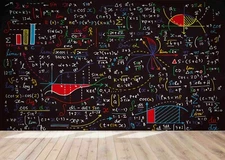 3D Mathematica Element Wallpaper Wall Mural Removable Self-adhesive Sticker9412