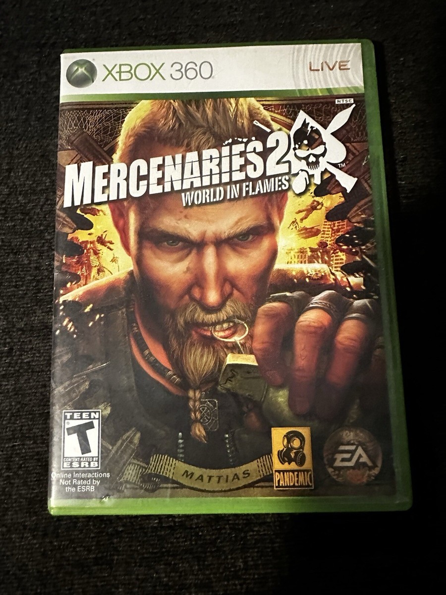Mercenaries 2 World in Flames Xbox 360 Complete CIB