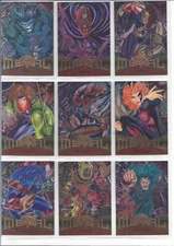 1995 Fleer Marvel Metal Base Set Alternate Gold Blaster Complete Your Set U Pick