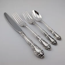 Alvin Vivaldi Sterling Silver  4 Piece Place Setting - No Monograms