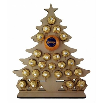 Reusable Christmas Tree Advent Calendar Merry Christmas Best Seller Fits  Ferrero | eBay