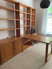 Regal-Schreibtisch-Kombination