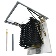 Pull-down Ceiling  Folding Stairs Retractable Loft Attic Stairs 9.84ft Max Heigh