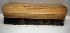 Vintage OXCO Horse Hair SHOE SHINE BRUSH Wood Wooden USA Old