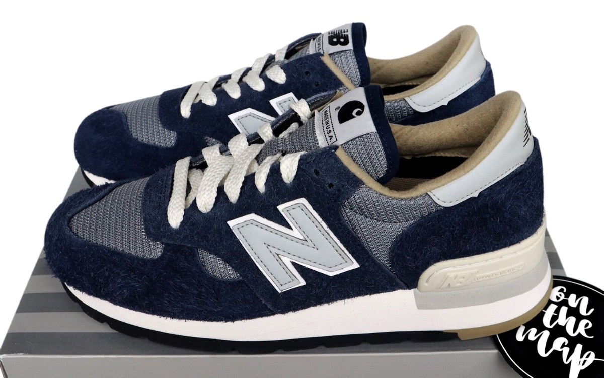 New Balance 990v1 x Carhartt WIP MiUSA Navy Suede UK 7.5 US 8 EUR 
