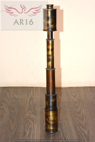 Antique vintage maritime 20" brass telescope nautical pirate spyglass scope gift - Picture 2 of 7