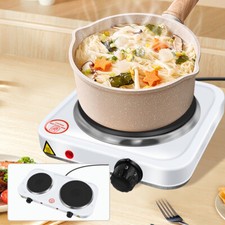 New Double Twin Dual Hot Plate Electric Multi-function Table Top Cooker Heat