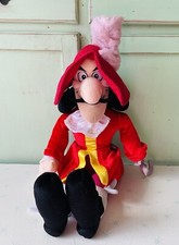 BRAND NEW Walt Disney Store Captain Hook Large Plush Toy Peter Pan Pirate Doll