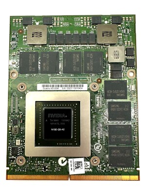 34P9D 3YCVH DELL 8GB GDDR5 N15E-Q5-A2 Nvidia Quadro K5100M Precision M6700 M6800
