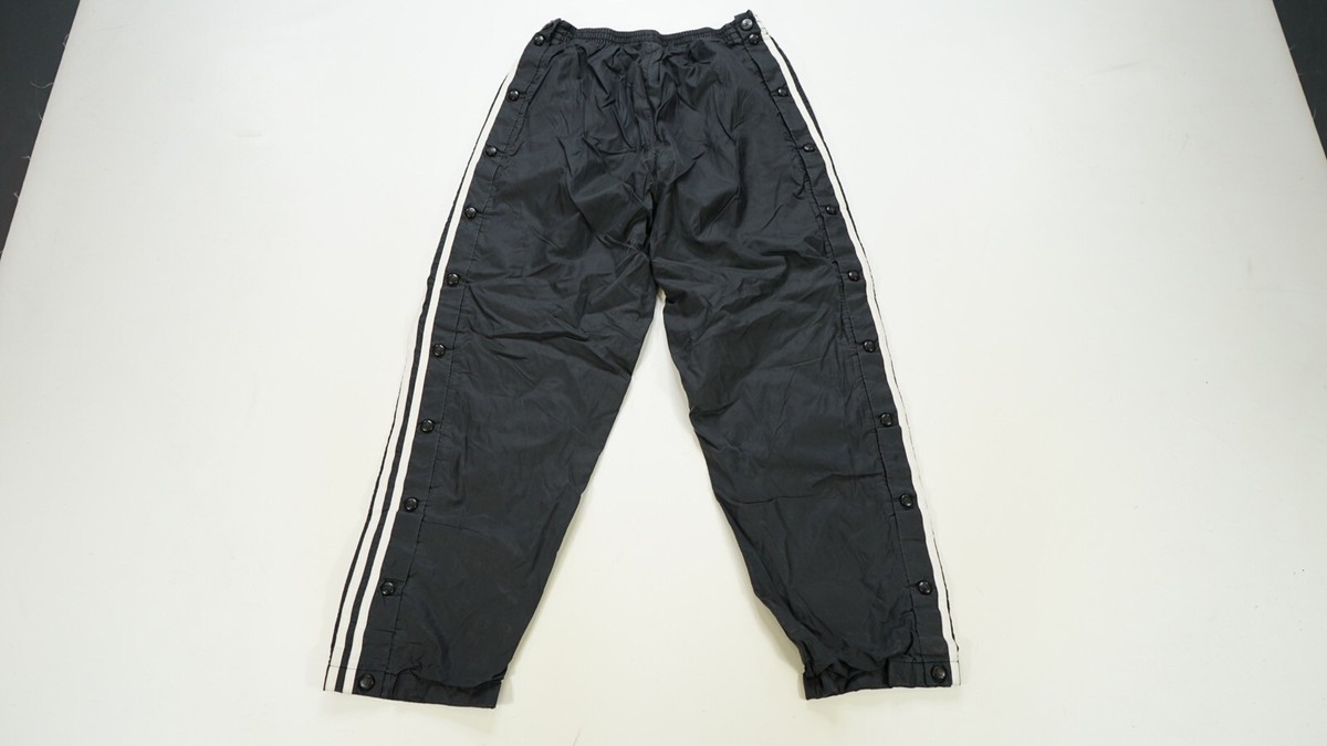 Rare Vintage ADIDAS TEAM Spell Out Trefoil Striped Track Pants 90s