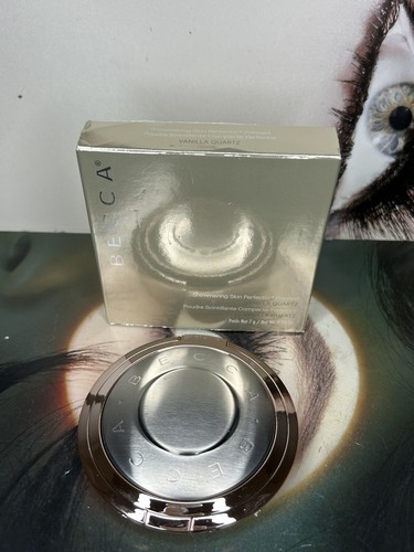 Nuevo en caja polvo prensado perfeccionador de cuarzo para piel brillante Becca VAINILLA 7 g 0,25 oz - Imagen 3 de 13