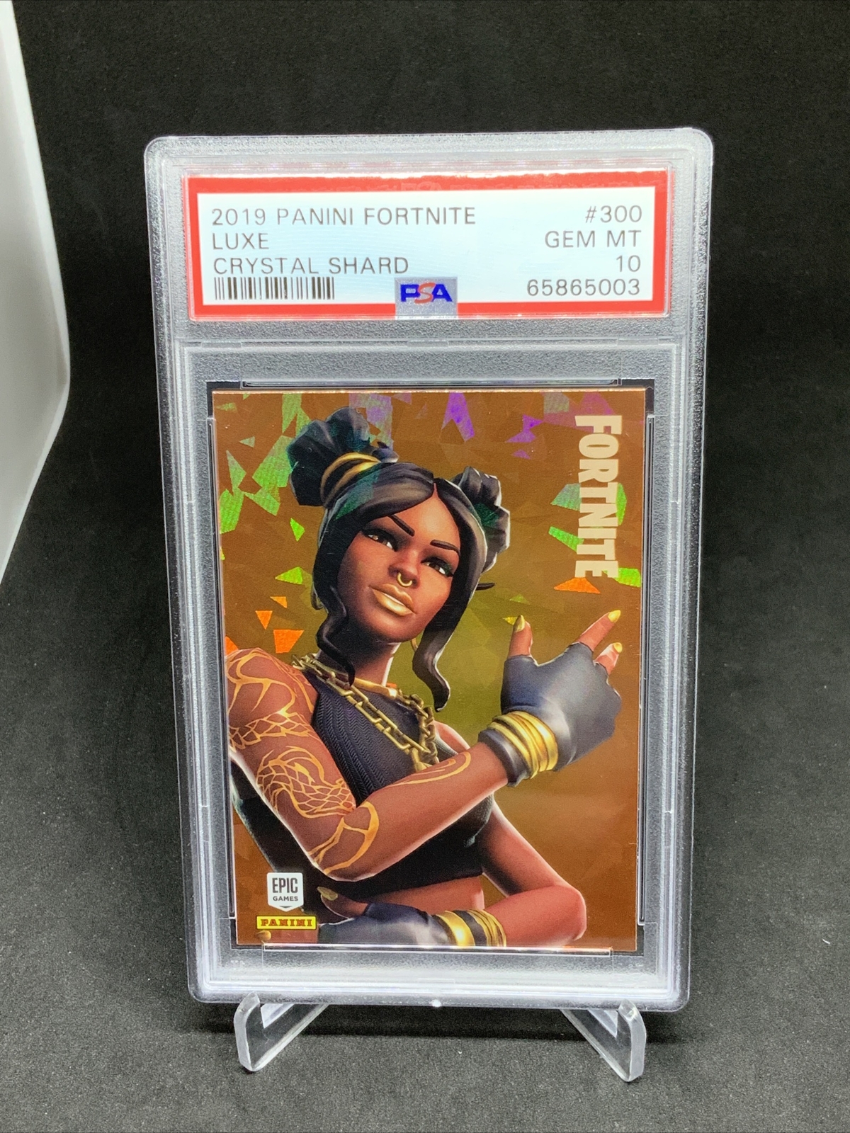 2019 Panini Fortnite Luxe Crystal Shard PSA Gem MT 10