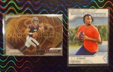 CJ STROUD 2023 PANINI PRIZM FIREWORKS & UD GODWIN CHAMPIONS ROOKIE CARDS, 🔥 QB!