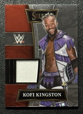 2022 Panini Select WWE Kofi Kingston Selective Swatches #SW-KKG - Smackdown