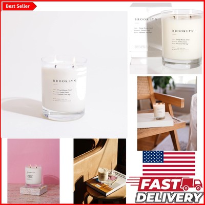 Stylish Vegan Soy Candle - Brooklyn 2 Wick Tumbler, 70 Hour Long Lasting Aroma
