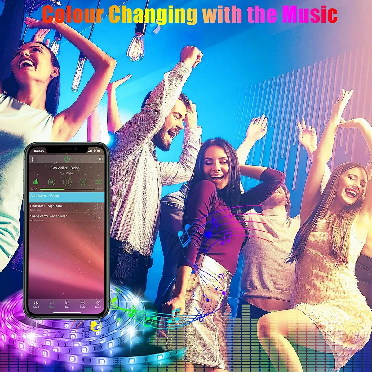 Hrdj smart led strip lights online