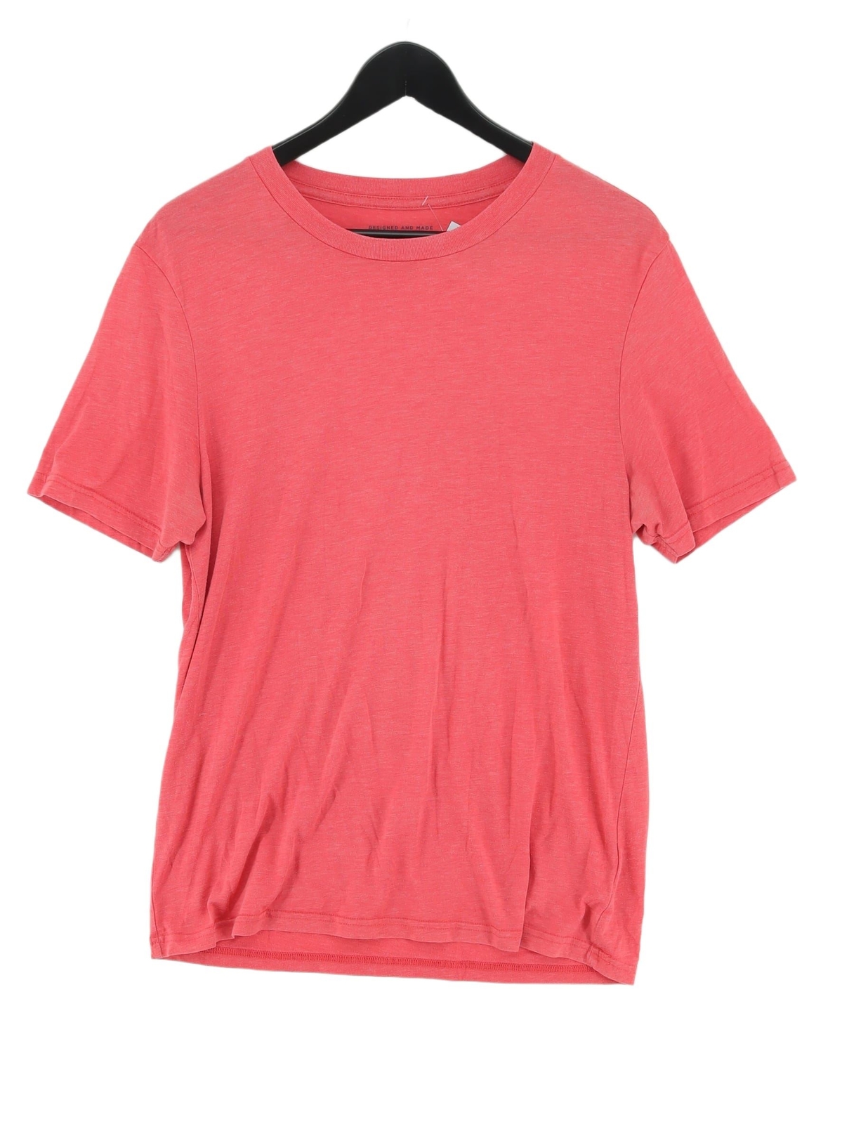 T shirt uomo River Island M rosa 100% altra basic