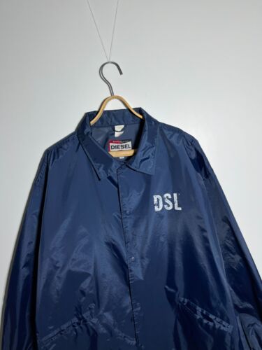 Vintage 90s Diesel Big Logo Lightweight Coach Jacket Size XXL - Bild 4 von 15