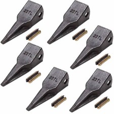 Titan Attachments 6 sets of 23TL Bucket Tiger Teeth fits John Deere