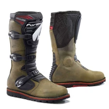 motorcycle boots | Forma BOULDER brown trials dual sport balance adv riding tech
