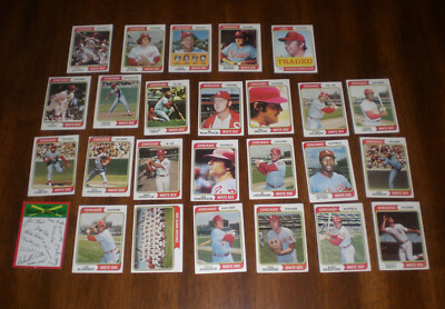 1974 CHICAGO WHITE SOX TOPPS BASEBALL CARDS PARTIAL TEAM SET - 26 CARDS ...
