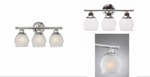 Portfolio 3 Light Chrome Modern Contemporary Vanity Light 611728251645 Ebay