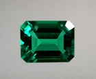 Lab Created Hydrothermal Emerald Green Octagon Faceted Loose Stone (4x2-14x10mm)