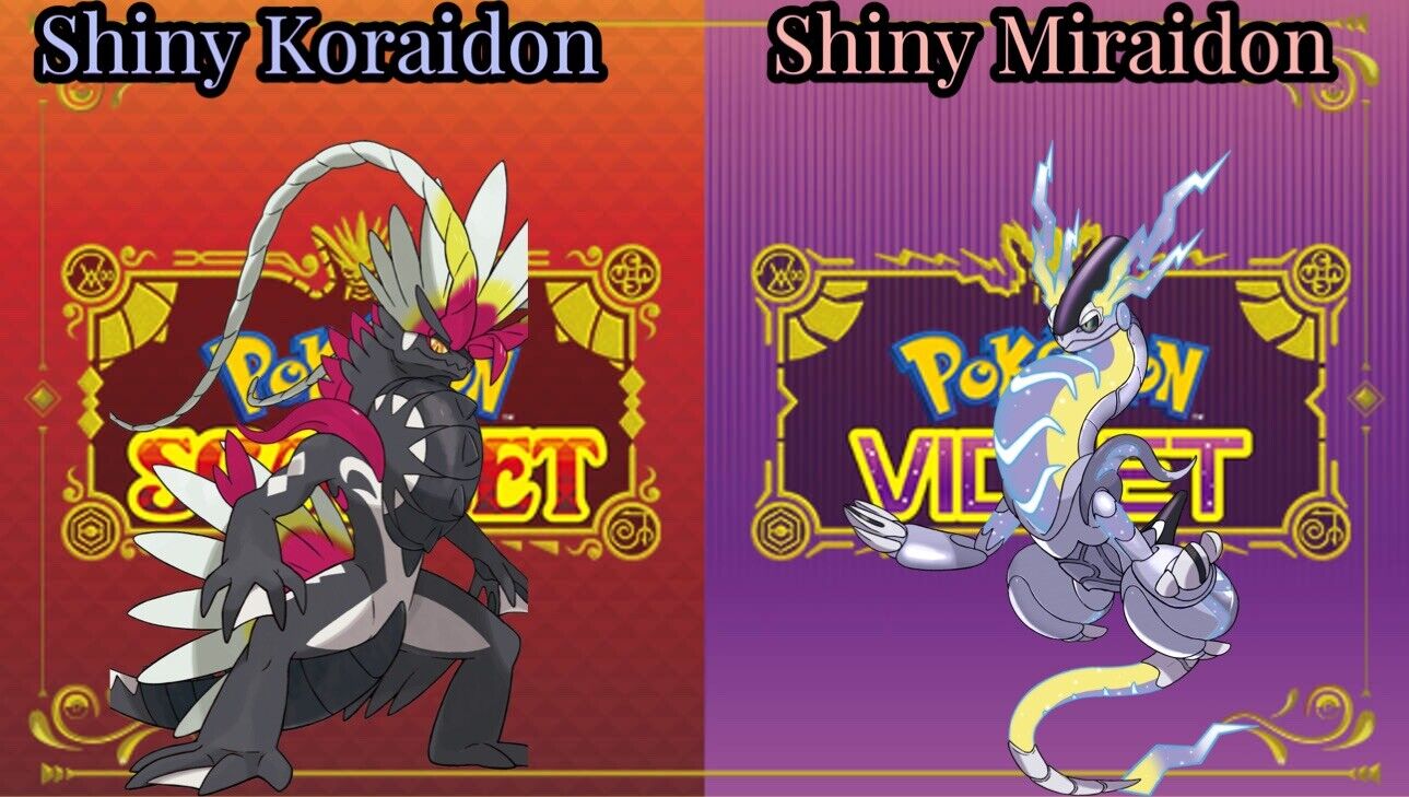 Shiny Koraidon+Shiny Miraidon (Read Description)