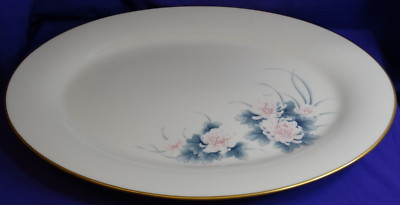 NORITAKE IVORY CHINA NIGHTSONG 16'' SERVING PLATTER DINNERWARE 7268 CHRYSANTHEMUM