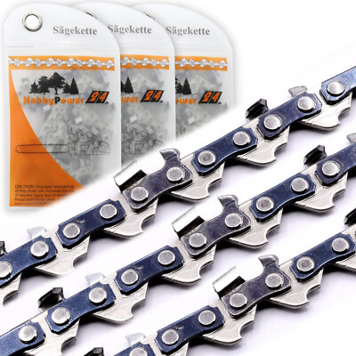 3x Sägekette Kette 1/4'' 1,1 mm 28 TG 10cm passend für Stihl GTA 26 Akku Astsäge
