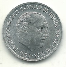 A HIGH GRADE UNC 1959 SPAIN DIEZ CENTIMOS - 10 CENTIMOS COIN-MAY435