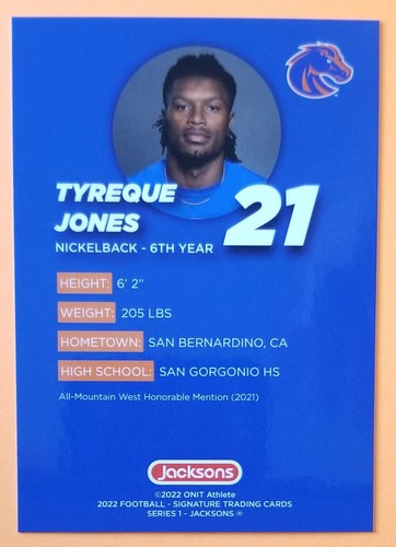 2022 Boise State Series 1 Football Cards - You Pick your Card Complete your Set  - Bild 51 von 203