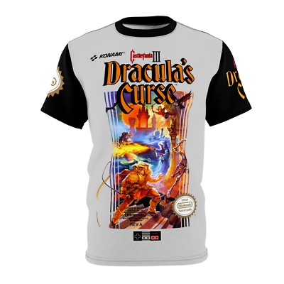 Castlevania III Dracula's Curse NES Retro Nintendo Video Game Cover T-Shirt