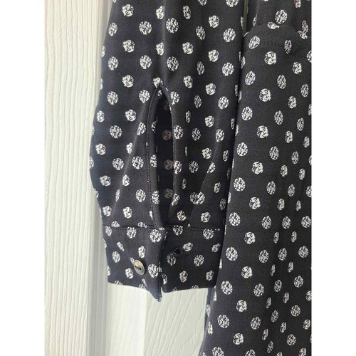 NWOT Nicole Miller Black Print Long Sleeve Shirt Dress, Women's Size 6 - Picture 6 of 9