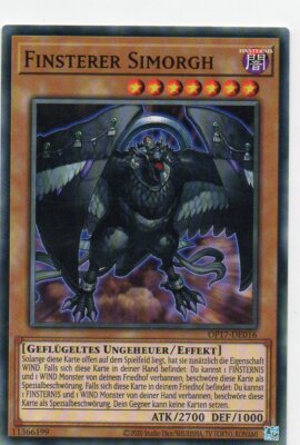 Yu Gi Oh Finsterer Simorgh - OP17-DE016 - Common - OTS Tournament 17