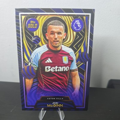 JOHN McGINN CURRENT STAR TOPPS GOLD PREMIER LEAGUE BASE CARD ASTON VILLA 25/26