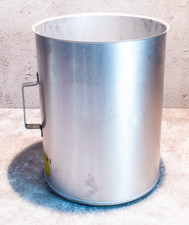 Stainless Steel Barrel or Drum With Handle 11 3/4 x 15"