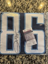 Derrick Mason Signed Tennessee Titans replica on-field style jersey COA (JSA) 