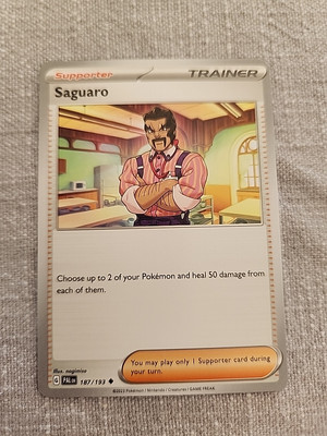 Saguaro Paldea Evolved 187/193 Pokemon TCG Card NM/M Regular