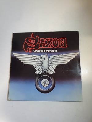 Vintage Saxon ''Wheels Of Steel'' Vinyl Lp Album Record (1980)