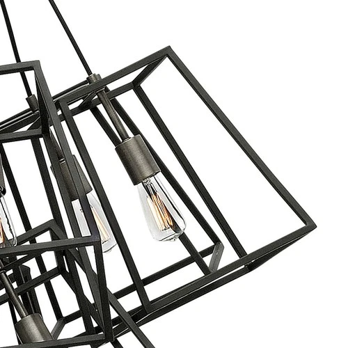 Hinkley Lighting 3357 7 Light Large Multi Light Pendant - Bronze - Picture 2 of 6