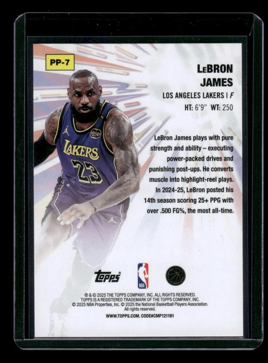 2025-26 Topps - Power Players #PP-7 LeBron James! | eBay