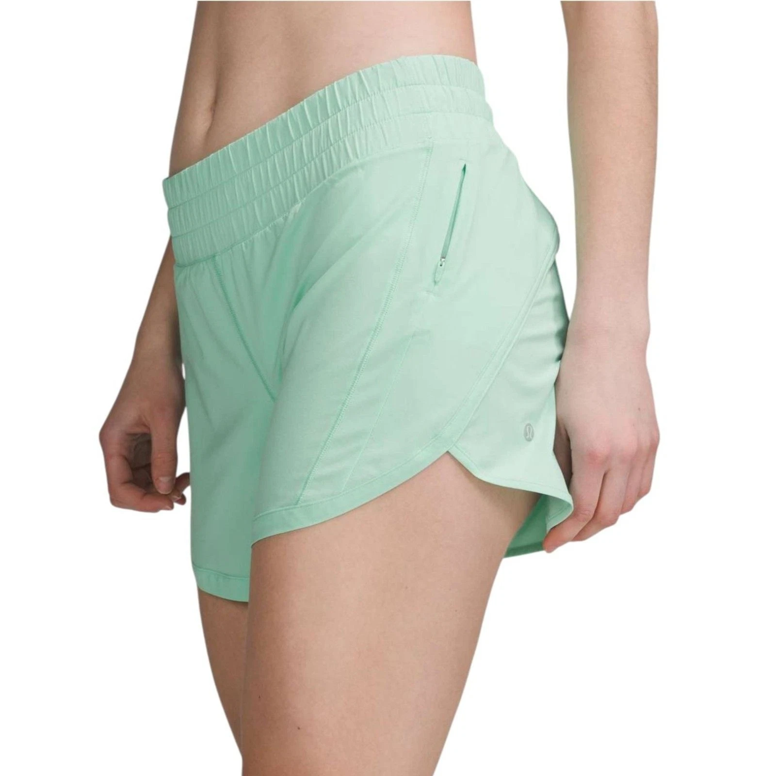 Lululemon Track That Mid-Rise Lined Short 5" Wild Mint