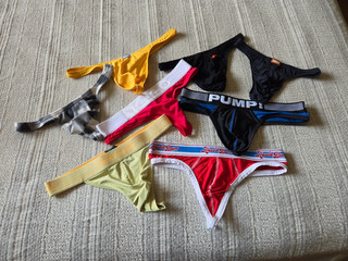 lot of 8 quality men thongs