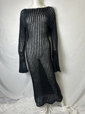 Belle The Label Black Long Sleeve Knit/Croche...