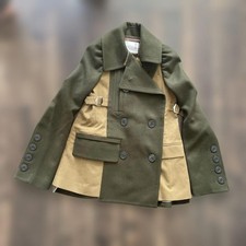 sacai Tailored Jacket 5770 olive green/Beige