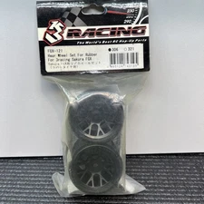 3racing Rear Wheel Set For Rubber Tires Sakura FGX F1 Formula 1 RC