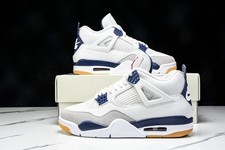 NEW AJ 4 Retro SB Navy DR5415-100 Men's Athletic Shoes Size 4-13 Free shipping 