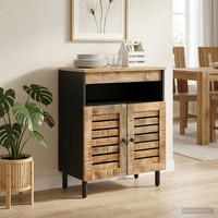 StauraumschräNke Natur 60 X 33 X 75 Cm Massivholz Mango StauraumschrÄNke Medienl